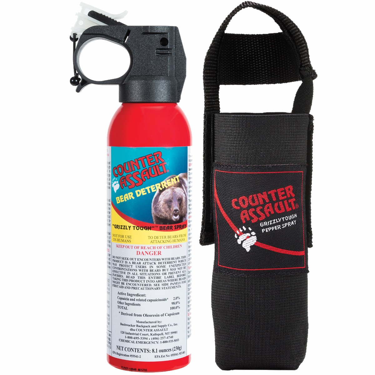 8.1 oz Bear Spray w/ Holster